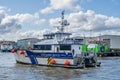 Offshore crew transfer boat in Great Yarmouth docks