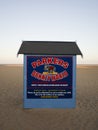 Great Yarmouth, Norfolk, United Kingdom, Parkers Donkey World, Beach Billboard