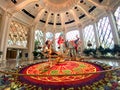 Greater Bay Macao China Macau Wynn Palace Hotel Resort Flower Colorful Flower Decoration Sculpture Merry-go-round Monkeys Carousel