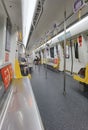 Greater Bay Shenzhen Subway Metro Station Interior Design Transportation Mass Transit MTR Train Furniture Royalty Free Stock Photo