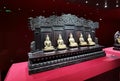 Zhuhai Hengqin China Red Sandalwood Museum Anitque Copper Buddha Sculpture Statues Infinite Life Beijing Palace Museum