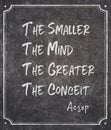 greater the conceit Aesop