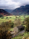 The Greater Langdale valley, Cumbria Royalty Free Stock Photo