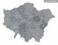 Greater London administrative map