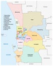 Greater Perth administrative map, Australia