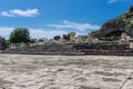 The Greater Propylaia monumental gateway in Greek architecture in archaeological site of Eleusis Eleusina in Attica Greece Royalty Free Stock Photo