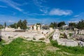 The Greater Propylaia monumental gateway in Greek architecture in archaeological site of Eleusis Eleusina in Attica Greece Royalty Free Stock Photo