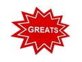 Greats sign Royalty Free Stock Photo