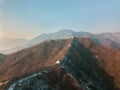 greatwall the landmark of china and beijing in winter