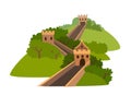 Greatwall vector icon Royalty Free Stock Photo