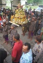 Grebeg syawal ritual Royalty Free Stock Photo