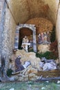 The nativity scene at Greccio, Italy Royalty Free Stock Photo