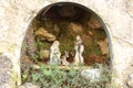 The nativity scene at Greccio, Italy Royalty Free Stock Photo