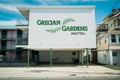 Grecian Gardens Motel vintage sign, North Wildwood, New Jersey