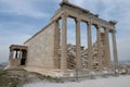 Greece acropolis of athens, a masterpiece, historical texture preserved in Greece