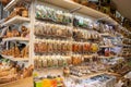 GREECE, AEGINA ISLAND - NOVEMBER 30, 2019: Spices sold on local market