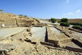 Greece, ancient theater on Lemnos Island Royalty Free Stock Photo