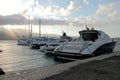 Greece, Antiparos island, boats at the port of Antiparos town