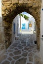 Greece, Antiparos island, the entrance to the old Venetian castle