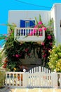 Greece, Antiparos island, front view of a house in the main town