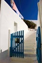 Greece, Antiparos island, stairway inside the old Venetian castle Royalty Free Stock Photo