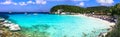 Greece. Antipaxos island - small beautiful ionian island with gorgeous white beach Vrika