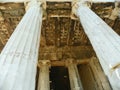 Greece, Athens, Acropolis, columns of the temple of Hephaestus Royalty Free Stock Photo