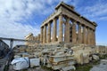 Greece, Athens, Acropolis, construction activity Royalty Free Stock Photo