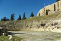 Greece, Athens, Acropolis, view of the Theatre of Dionysus Royalty Free Stock Photo