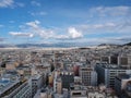 Greece Athens aerial picture drone in the city