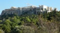 Greece, Athens, Ancient Agora, view of the Acropolis Royalty Free Stock Photo