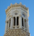 Greece, Athens, bell tower of the Church of the Virgin Mary (church of Panagia Chrysopolitissa) Royalty Free Stock Photo