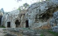 Greece, Athens, Filopappou Hill, Prison of Socrates Royalty Free Stock Photo