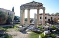 Greece, Athens. The Gate of Athena Archegetis, part of the Roman Agora.
