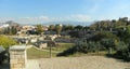 Greece, Athens, Kerameikos Cemetery, view of the cemetery and Lycabettus Hill