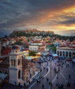 Greece, athens - monastiraki square