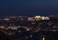 Greece Athens night acropolis