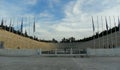 Greece, Athens, the Panathenaic Stadium, panorama of the stadium from the entrance Royalty Free Stock Photo