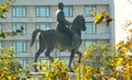 Greece, Athens, Pedion Areos, horse statue of King Constantine I