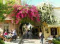 Greece, Athens, Plaka, old one-story mansions in the city center Royalty Free Stock Photo
