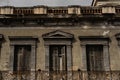 Greece, Athens September 25, 2023. Ancient architecture of the house, close-up photo