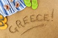 Greece beach Royalty Free Stock Photo