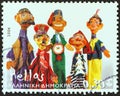 GREECE - CIRCA 2006: A stamp printed in Greece shows various dolls 1925-1930, circa 2006.