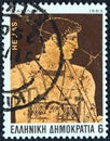 GREECE - CIRCA 1983: A stamp printed in Greece shows Achilles, circa 1983.