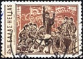 GREECE - CIRCA 1975: A stamp printed in Greece shows Secret Assembly, Vostitsa, circa 1975.