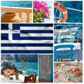Greece collage Royalty Free Stock Photo
