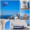 Greece collage. Royalty Free Stock Photo