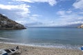 Greece, Crete, the bay at the resort of Matala. Royalty Free Stock Photo