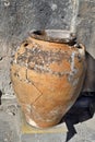 Greece, Crete Island, ancient amphora in Phaistos Royalty Free Stock Photo