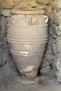 Greece, Crete Island, ancient amphora in Phaistos Royalty Free Stock Photo